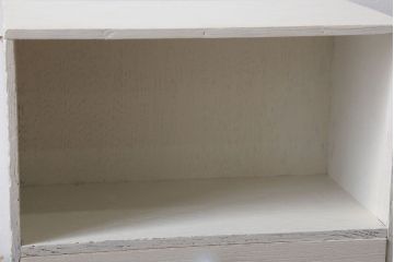アンティーク雑貨　アンティークペイント　引き出し付き!小さな古い木の小物収納棚