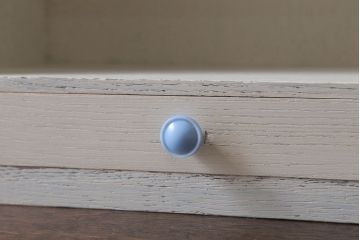 アンティーク雑貨　アンティークペイント　引き出し付き!小さな古い木の小物収納棚