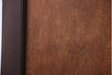 和製アンティーク　寄木細工!菱形ミラー付きの古いドア