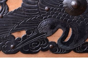 アンティーク家具　古民具・骨董　明治〜大正期　高級品!美しい金具の上質な重ね総桐佐渡箪笥(桐箪笥、桐たんす)