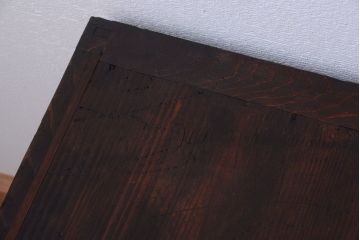 アンティーク家具　和製アンティーク　銀モールガラス!古い桐箪笥ローボード(テレビボード)