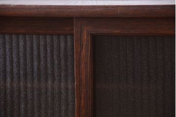 アンティーク家具　和製アンティーク　銀モールガラス!古い桐箪笥ローボード(テレビボード)