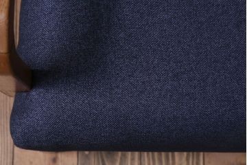 アンティーク家具　和製アンティーク　ナラ材製の上品な3人掛けソファ