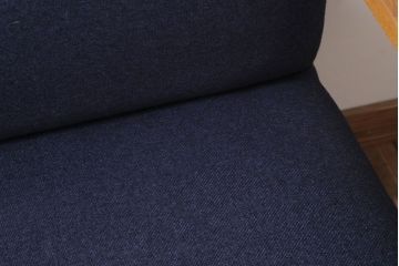 アンティーク家具　和製アンティーク　ナラ材製の上品な3人掛けソファ