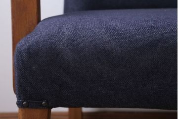 アンティーク家具　和製アンティーク　ナラ材製の上品な3人掛けソファ