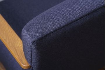 アンティーク家具　和製アンティーク　ナラ材製の上品な3人掛けソファ