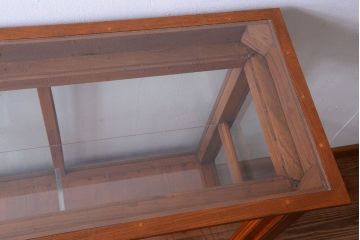 アンティーク家具　和製アンティーク　大正〜昭和初期 欅材製!最高級ガラスケース