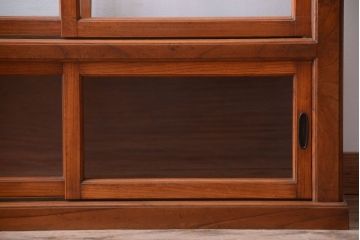 アンティーク家具　和製アンティーク　大正〜昭和初期 欅材製!最高級ガラスケース