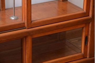 アンティーク家具　和製アンティーク　大正〜昭和初期 欅材製!最高級ガラスケース