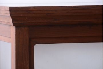 アンティーク家具　和製アンティーク　極めて珍しい逸品　上品な総欅の最高級特大ガラスケース