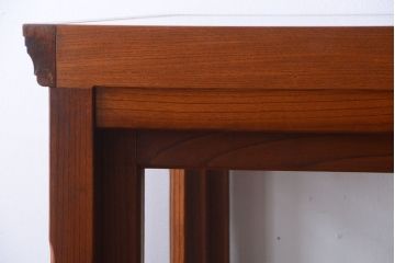 アンティーク家具　和製アンティーク　極めて珍しい逸品　上品な総欅の最高級特大ガラスケース