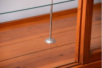 アンティーク家具　和製アンティーク　極めて珍しい逸品　上品な総欅の最高級特大ガラスケース