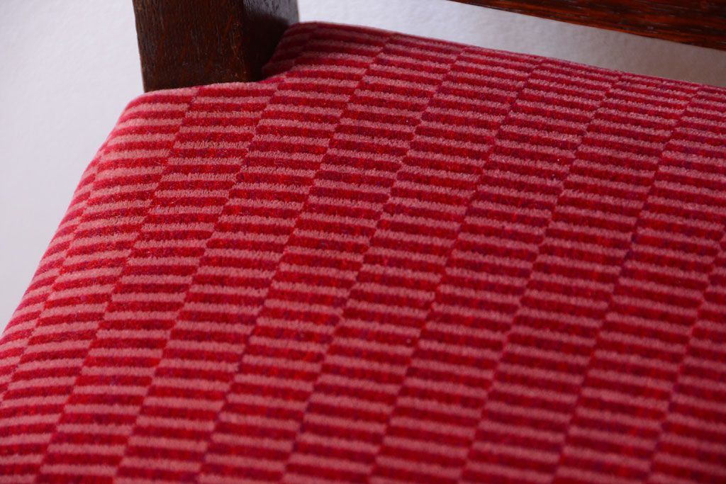 アンティーク家具　大正ロマン　古いナラ材のアンティークチェア(椅子)(1)