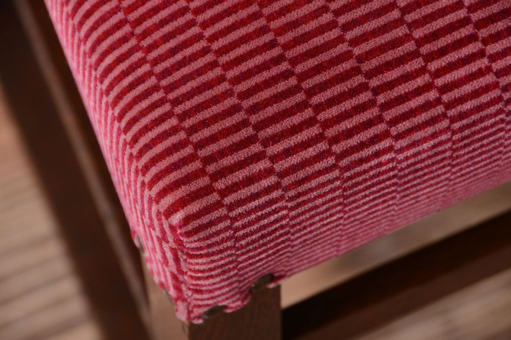 アンティーク家具　大正ロマン　古いナラ材のアンティークチェア(椅子)(1)