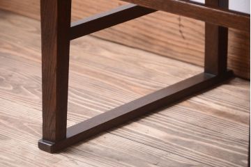 アンティーク家具　大正ロマン　古いナラ材のアンティークチェア(椅子)(1)