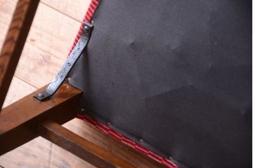 アンティーク家具　大正ロマン　古いナラ材のアンティークチェア(椅子)(1)