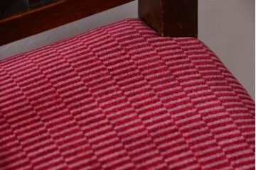 アンティーク家具　大正ロマン　古いナラ材のアンティークチェア(椅子)(2)