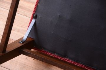 アンティーク家具　大正ロマン　古いナラ材のアンティークチェア(椅子)(2)