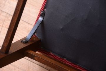 アンティーク家具　大正ロマン　古いナラ材のアンティークチェア(椅子)(3)