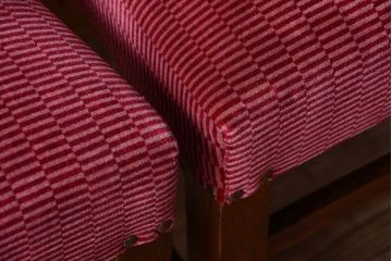 アンティーク家具　大正ロマン　古いナラ材のアンティークチェア2脚セット(椅子)