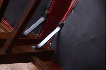 アンティーク家具　大正ロマン　古いナラ材のアンティークチェア2脚セット(椅子)