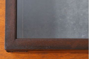 アンティーク雑貨　アンティーク　古い木製のコレクションボックス(ガラスケース)(1)