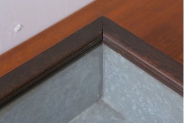 アンティーク家具　アンティーク　古い木製のコレクションボックス(2)