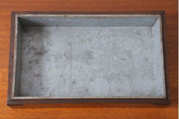 アンティーク家具　アンティーク　古い木製のコレクションボックス(2)