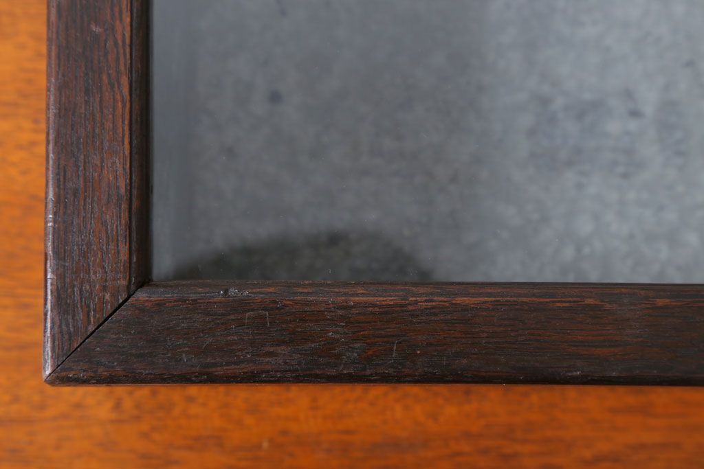 アンティーク家具　アンティーク　古い木製のコレクションボックス(3)