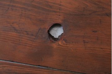 アンティーク家具　アンティーク　古い木製のコレクションボックス(3)