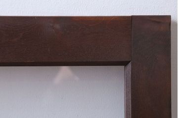 和製アンティーク　古い木のフィックス窓(ガラス戸・明り取り)(1)