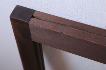 和製アンティーク　古い木のフィックス窓(ガラス戸・明り取り)(1)