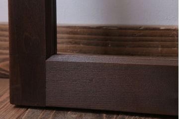 和製アンティーク　古い木のフィックス窓(ガラス戸・明り取り)(1)