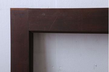 和製アンティーク　古い木のフィックス窓(ガラス戸・明り取り)(1)