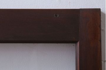 和製アンティーク　古い木のフィックス窓(ガラス戸・明り取り)(1)