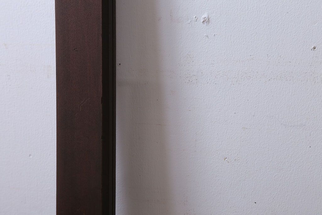 和製アンティーク　古い木のフィックス窓(ガラス戸・明り取り)(1)