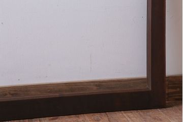 和製アンティーク　古い木のフィックス窓(ガラス戸・明り取り)(1)