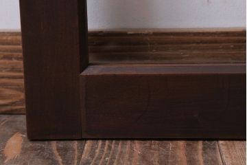 和製アンティーク　古い木のフィックス窓(ガラス戸・明り取り)(1)