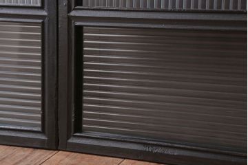 和製アンティーク　モールガラス入り!引き戸4枚セット(窓)