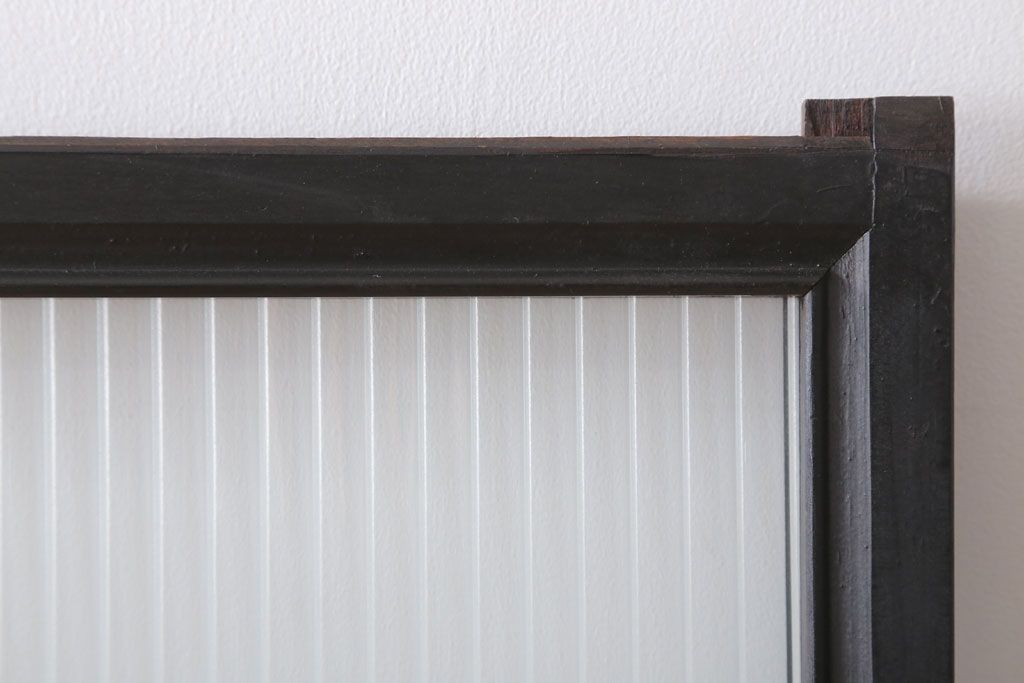 和製アンティーク　モールガラス入り!引き戸4枚セット(窓)