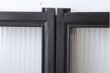 和製アンティーク　モールガラス入り!引き戸4枚セット(窓)