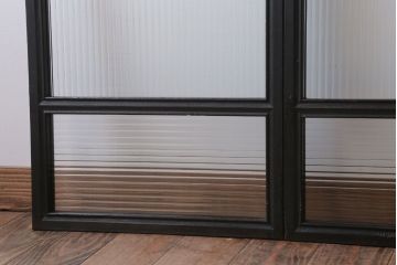 和製アンティーク　モールガラス入り!引き戸4枚セット(窓)