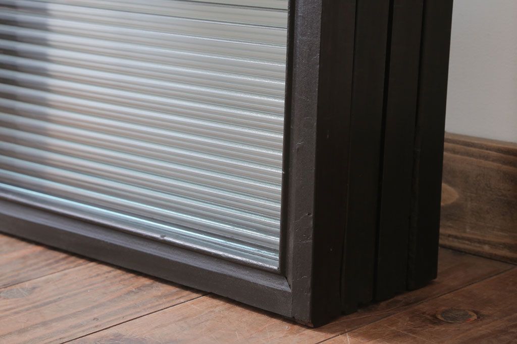 和製アンティーク　モールガラス入り!引き戸4枚セット(窓)