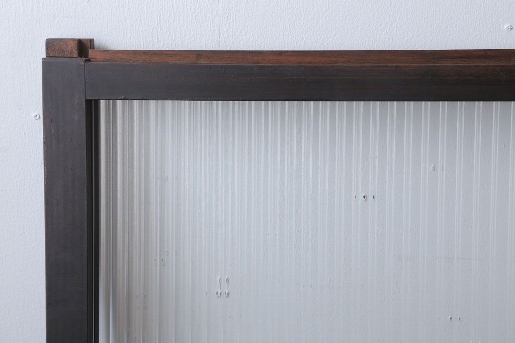 和製アンティーク　モールガラス入り!引き戸4枚セット(窓)