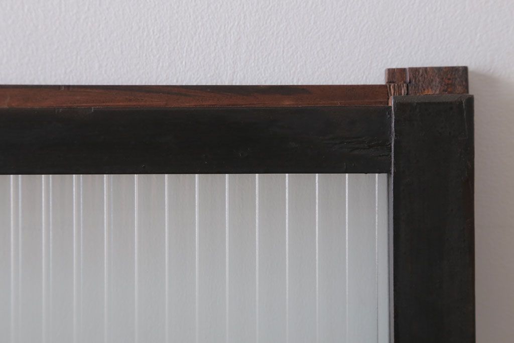 和製アンティーク　モールガラス入り!引き戸4枚セット(窓)