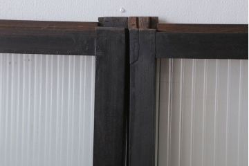 和製アンティーク　モールガラス入り!引き戸4枚セット(窓)