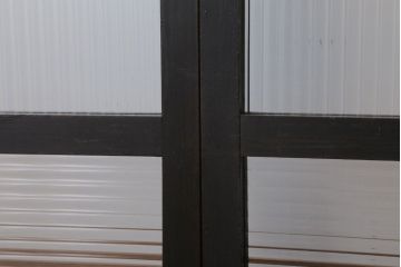 和製アンティーク　モールガラス入り!引き戸4枚セット(窓)