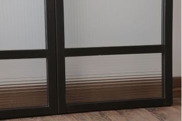 和製アンティーク　モールガラス入り!引き戸4枚セット(窓)