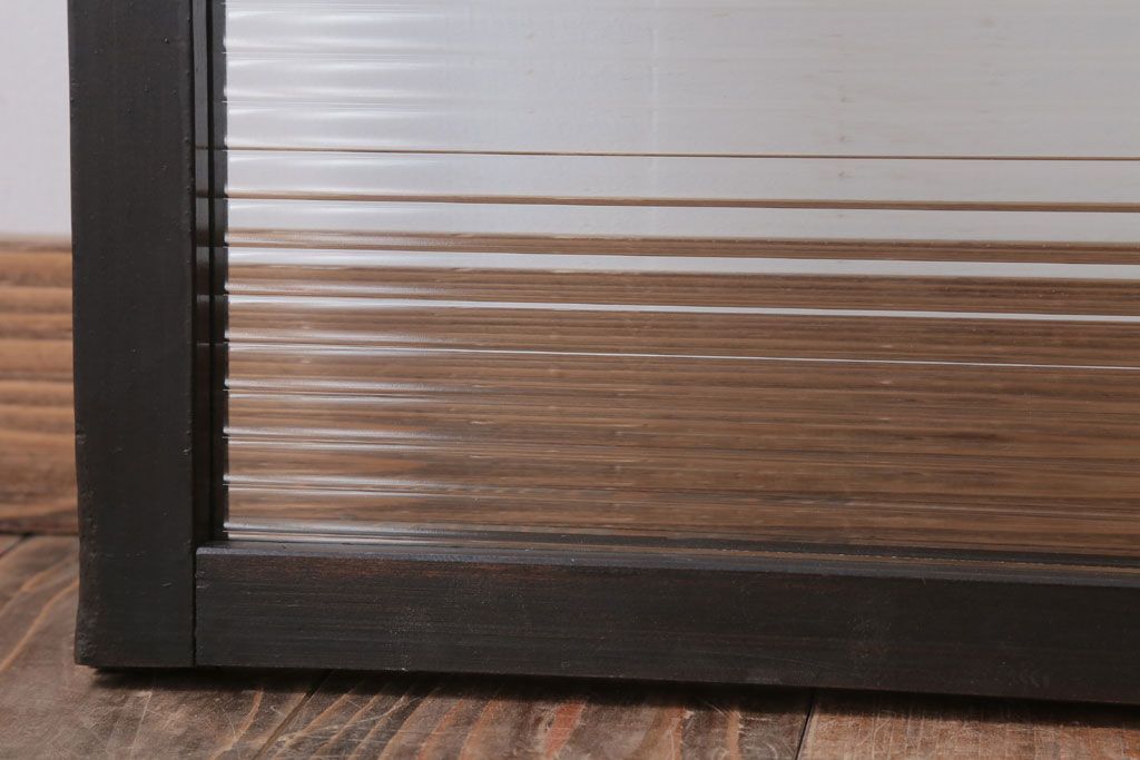 和製アンティーク　モールガラス入り!引き戸4枚セット(窓)