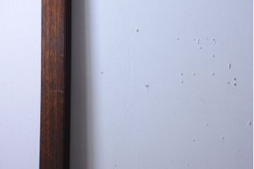 古民具・骨董　明治〜大正　総欅材!大判ガラスの大きな引き戸(1)